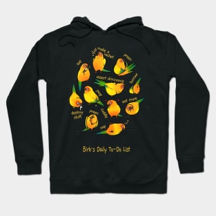 Sun Conure_s Daily To-Do List T-Shirt Hoodie